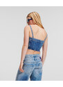 HALENKA KARL LAGERFELD JEANS KLJ RECYCLED DENIM TOP