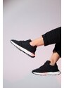 LuviShoes RAFAEL Black Denim Women's Sports Sneaker