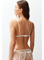 Trendyol Bridal White Lace Piping Capless Knitted Bra