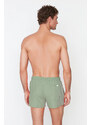 Trendyol Light Khaki Extra Short Basic Swim Shorts