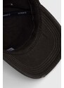 Bavlněná baseballová čepice Superdry šedá barva, s aplikací