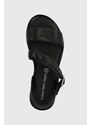 Dětské sandály Calvin Klein Jeans černá barva