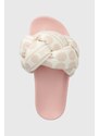 Pantofle Love Moschino dámské, růžová barva, JA28272G0IIW010C