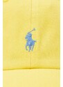 Dětská bavlněná kšiltovka Polo Ralph Lauren žlutá barva