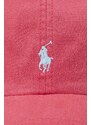 Dětská bavlněná kšiltovka Polo Ralph Lauren červená barva