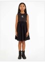 Dívčí šaty Calvin Klein Jeans černá barva, mini