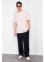 Trendyol Powder Oversize/Wide-Fit Basic 100% Cotton T-Shirt