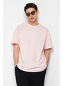 Trendyol Powder Oversize/Wide-Fit Basic 100% Cotton T-Shirt