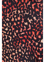 Trendyol Multi-Colored Fitted/Fitted Animal Print Flexible Knitted Maxi Dress