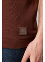 Trendyol Brown Oversize Stitch Detail T-Shirt