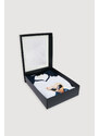 Avva Men's Navy Blue Crew Neck 100% Cotton With Special Boxes, Long Sleeves and Printed Pajamas Set