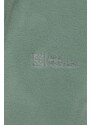 Sportovní mikina Jack Wolfskin Taunus zelená barva, 1711391