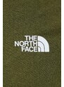 Sportovní tričko s dlouhým rukávem The North Face Flex zelená barva, s pologolfem, NF0A7ZB6PID1