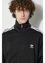 Mikina adidas Originals pánská, černá barva, s aplikací, IJ7058