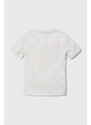 Dětská lněná košile Abercrombie & Fitch bílá barva
