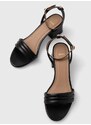 Kožené sandály BOSS Melanie černá barva, 50516811