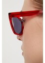 Sluneční brýle HUGO dámské, červená barva, HG 1264/S