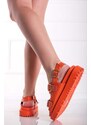C’M Paris Oranžové nízké sandály Delila