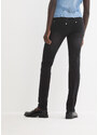 bonprix Velmi strečové džíny s pohodlnou pasovkou Černá