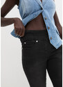 bonprix Velmi strečové džíny s pohodlnou pasovkou Černá