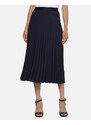 TOMMY HILFIGER FLUID TWILL PLEATED MIDI SKIRT