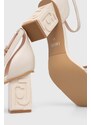 Kožené sandály Liu Jo VIOLET7 béžová barva, SA4127PX460S1858
