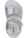 Dětské sandály Geox SANDAL LIGHTFLOPPY stříbrná barva