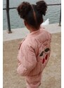 Dětská bomber bunda Konges Sløjd růžová barva