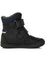 Chlapecká zimní černá kožená obuv D.D.step W078-382