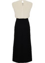 Trendyol Black A-Line Midi Crepe Woven Dress