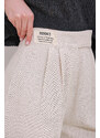 Trend Alaçatı Stili Women's Light Beige Turn-On Palazzo Trousers