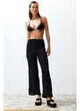 Trendyol Black Knitted Knitwear Look Trousers