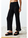 Trendyol Black Knitted Knitwear Look Trousers