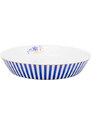 Pip Studio Royal stripes hluboký talíř ∅21,5cm, bílo-modrý