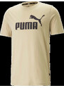 Pánské tričko Puma Essentials Logo béžové