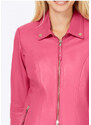 Růžová kožená bunda, Linea Tesini