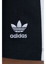 Sukně adidas Originals 3-Stripes černá barva, mini, áčková, IU2526