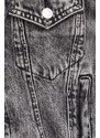 Džínová bunda Guess CLARETTE dámská, šedá barva, přechodná, W4RN62 D56B3