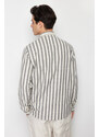 Trendyol Antacid Regular Fit Striped Shirt