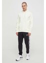 Mikina adidas Originals Trefoil Essentials Hoody pánská, béžová barva, s kapucí, hladká, IR7790