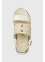 Sandály Liu Jo LIU JO MAXI WONDER SANDAL 08 dámské, béžová barva, na platformě, BA4109PX310S3191