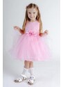 By Mini - butik Slavnostní růžové šaty Blossom