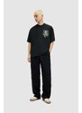 Bavlněné tričko AllSaints DRAGONSKULL černá barva, s potiskem