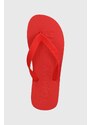Žabky Tommy Jeans TJM BEACH FLIP FLOP pánské, červená barva, EM0EM01392