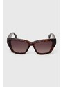 Sluneční brýle AllSaints dámské, hnědá barva, ALS501116656