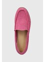 Semišové mokasíny Gant Kellie dámské, růžová barva, na plochém podpatku, 28573566.G597