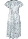 Trendyol Curve Beige A-Line Animal Patterned Woven Dress