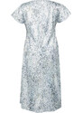 Trendyol Curve Beige A-Line Animal Patterned Woven Dress