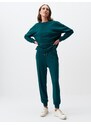 Jimmy Key Dark Green High Waist Skinny Leg Pocket Jogger Trousers