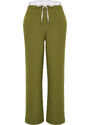 Trendyol Curve Khaki Wideleg Woven Trousers